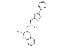 N-methyl-1-(3-methyl-2-quinoxalinyl)-N-{[3-(3-pyridinyl)-1,2,4-oxadiazol-5-yl]methyl}methanamine