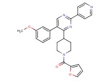 4-[1-(2-furoyl)-4-piperidinyl]-5-(3-methoxyphenyl)-2-(4-pyridinyl)pyrimidine