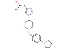 1-(1-{1-[4-(1-pyrrolidinyl)benzyl]-4-piperidinyl}-1H-1,2,3-triazol-4-yl)-2-propanol