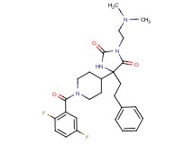 5-[1-(2,5-difluorobenzoyl)-4-piperidinyl]-3-[2-(dimethylamino)ethyl]-5-(2-phenylethyl)-2,4-imidazolidinedione