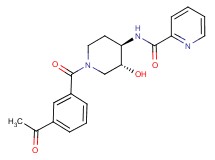 N-[(3R*,4R*)-1-(3-acetylbenzoyl)-3-hydroxypiperidin-4-yl]pyridine-2-carboxamide