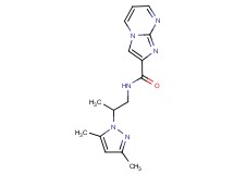 N-[2-(3,5-dimethyl-1H-pyrazol-1-yl)propyl]imidazo[1,2-a]pyrimidine-2-carboxamide