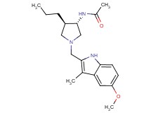 N-{(3S*,4R*)-1-[(5-methoxy-3-methyl-1H-indol-2-yl)methyl]-4-propylpyrrolidin-3-yl}acetamide