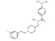 6-(dimethylamino)-N-({1-[2-(3-fluorophenyl)ethyl]piperidin-4-yl}methyl)-N-methylnicotinamide
