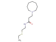 3-azocan-1-yl-N-[2-(ethylthio)ethyl]propanamide