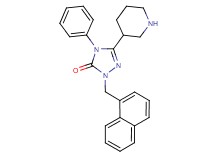2-(1-naphthylmethyl)-4-phenyl-5-(3-piperidinyl)-2,4-dihydro-3H-1,2,4-triazol-3-one hydrochloride