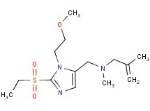 N-{[2-(ethylsulfonyl)-1-(2-methoxyethyl)-1H-imidazol-5-yl]methyl}-N,2-dimethyl-2-propen-1-amine