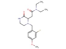 N,N-diethyl-2-[1-(2-fluoro-4-methoxybenzyl)-3-oxo-2-piperazinyl]acetamide