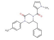 5-benzyl-1-(4-methylphenyl)-4-[(1-methyl-1H-pyrrol-2-yl)carbonyl]-2-piperazinone