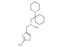 N-methyl-1-(2-methyl-1,3-oxazol-4-yl)-N-{[1-(1-piperidinyl)cyclohexyl]methyl}methanamine