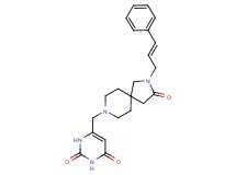 6-({3-oxo-2-[(2E)-3-phenylprop-2-en-1-yl]-2,8-diazaspiro[4.5]dec-8-yl}methyl)pyrimidine-2,4(1H,3H)-dione