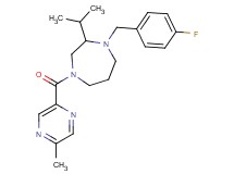 1-(4-fluorobenzyl)-2-isopropyl-4-[(5-methylpyrazin-2-yl)carbonyl]-1,4-diazepane