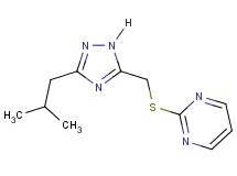 2-{[(3-isobutyl-1H-1,2,4-triazol-5-yl)methyl]thio}pyrimidine