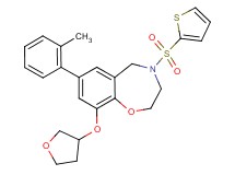 7-(2-methylphenyl)-9-(tetrahydro-3-furanyloxy)-4-(2-thienylsulfonyl)-2,3,4,5-tetrahydro-1,4-benzoxazepine