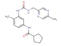 N-{4-methyl-3-[({[(5-methylpyrazin-2-yl)methyl]amino}carbonyl)amino]phenyl}cyclopentanecarboxamide