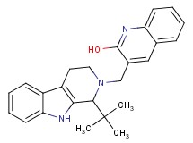 3-[(1-tert-butyl-1,3,4,9-tetrahydro-2H-beta-carbolin-2-yl)methyl]-2-quinolinol