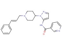 N-(1-{1-[(2E)-3-phenyl-2-propen-1-yl]-4-piperidinyl}-1H-pyrazol-5-yl)nicotinamide