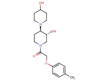 (3'R*,4'R*)-1'-[(4-methylphenoxy)acetyl]-1,4'-bipiperidine-3',4-diol