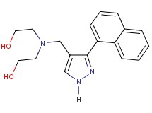 2,2'-({[3-(1-naphthyl)-1H-pyrazol-4-yl]methyl}imino)diethanol