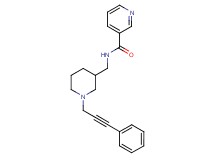 N-{[1-(3-phenyl-2-propyn-1-yl)-3-piperidinyl]methyl}nicotinamide