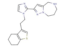 2-{1-[2-(4,5,6,7-tetrahydro-1-benzothien-3-yl)ethyl]-1H-imidazol-2-yl}-5,6,7,8-tetrahydro-4H-pyrazolo[1,5-a][1,4]diazepine dihydrochloride