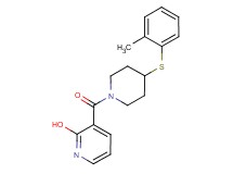 3-({4-[(2-methylphenyl)thio]-1-piperidinyl}carbonyl)-2-pyridinol