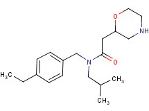 N-(4-ethylbenzyl)-N-isobutyl-2-morpholin-2-ylacetamide