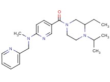 5-[(3-ethyl-4-isopropyl-1-piperazinyl)carbonyl]-N-methyl-N-(2-pyridinylmethyl)-2-pyridinamine