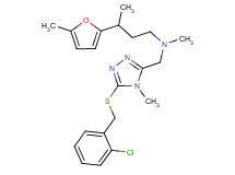 ({5-[(2-chlorobenzyl)thio]-4-methyl-4H-1,2,4-triazol-3-yl}methyl)methyl[3-(5-methyl-2-furyl)butyl]amine