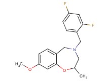 4-(2,4-difluorobenzyl)-8-methoxy-2-methyl-2,3,4,5-tetrahydro-1,4-benzoxazepine