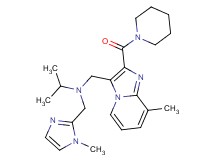N-[(1-methyl-1H-imidazol-2-yl)methyl]-N-{[8-methyl-2-(1-piperidinylcarbonyl)imidazo[1,2-a]pyridin-3-yl]methyl}-2-propanamine