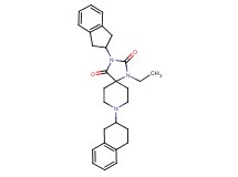 3-(2,3-dihydro-1H-inden-2-yl)-1-ethyl-8-(1,2,3,4-tetrahydro-2-naphthalenyl)-1,3,8-triazaspiro[4.5]decane-2,4-dione