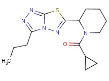 6-[1-(cyclopropylcarbonyl)piperidin-2-yl]-3-propyl[1,2,4]triazolo[3,4-b][1,3,4]thiadiazole