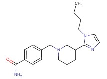 4-{[3-(1-butyl-1H-imidazol-2-yl)-1-piperidinyl]methyl}benzamide
