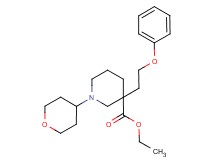 ethyl 3-(2-phenoxyethyl)-1-(tetrahydro-2H-pyran-4-yl)-3-piperidinecarboxylate