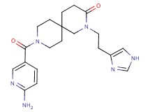 9-[(6-aminopyridin-3-yl)carbonyl]-2-[2-(1H-imidazol-4-yl)ethyl]-2,9-diazaspiro[5.5]undecan-3-one