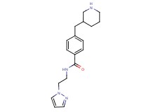 4-(3-piperidinylmethyl)-N-[2-(1H-pyrazol-1-yl)ethyl]benzamide