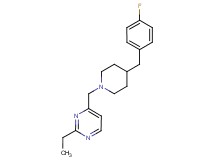 2-ethyl-4-{[4-(4-fluorobenzyl)-1-piperidinyl]methyl}pyrimidine