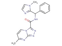 7-methyl-N-[(1-methyl-1H-imidazol-2-yl)(phenyl)methyl][1,2,4]triazolo[4,3-a]pyrimidine-3-carboxamide