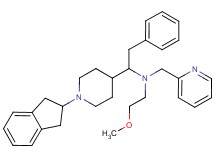 1-[1-(2,3-dihydro-1H-inden-2-yl)-4-piperidinyl]-N-(2-methoxyethyl)-2-phenyl-N-(2-pyridinylmethyl)ethanamine