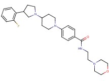 4-{4-[3-(2-fluorophenyl)-1-pyrrolidinyl]-1-piperidinyl}-N-[2-(4-morpholinyl)ethyl]benzamide