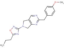 2-(4-methoxybenzyl)-6-(5-propyl-1,2,4-oxadiazol-3-yl)-6,7-dihydro-5H-pyrrolo[3,4-d]pyrimidine