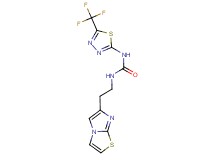 N-(2-imidazo[2,1-b][1,3]thiazol-6-ylethyl)-N'-[5-(trifluoromethyl)-1,3,4-thiadiazol-2-yl]urea