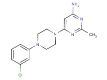 6-[4-(3-chlorophenyl)piperazin-1-yl]-2-methylpyrimidin-4-amine