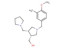[(3R*,4R*)-1-(4-methoxy-3-methylbenzyl)-4-(pyrrolidin-1-ylmethyl)pyrrolidin-3-yl]methanol