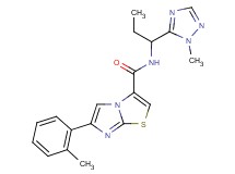 6-(2-methylphenyl)-N-[1-(1-methyl-1H-1,2,4-triazol-5-yl)propyl]imidazo[2,1-b][1,3]thiazole-3-carboxamide