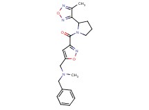 N-benzyl-N-methyl-1-(3-{[2-(4-methyl-1,2,5-oxadiazol-3-yl)pyrrolidin-1-yl]carbonyl}isoxazol-5-yl)methanamine