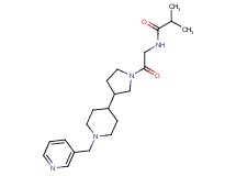 2-methyl-N-(2-oxo-2-{3-[1-(3-pyridinylmethyl)-4-piperidinyl]-1-pyrrolidinyl}ethyl)propanamide