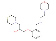 1-[2-({[2-(4-morpholinyl)ethyl]amino}methyl)phenoxy]-3-(4-thiomorpholinyl)-2-propanol