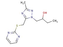 1-{3-methyl-5-[(pyrimidin-2-ylthio)methyl]-1H-1,2,4-triazol-1-yl}butan-2-ol